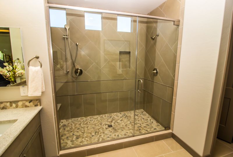 Glass Enclosed Shower